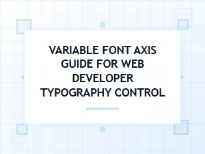 The Designer's Guide to Variable Font Axes
